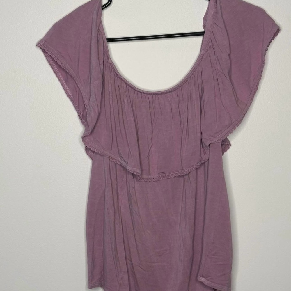 American Eagle Pink Off The Shoulder Top